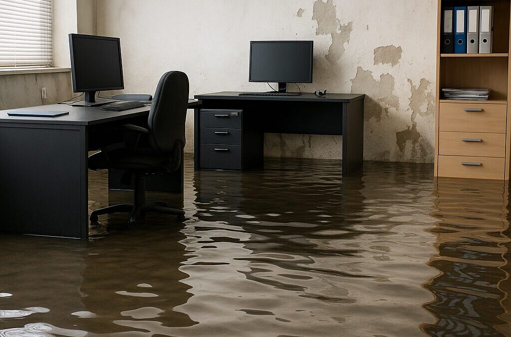 Büro überschwemmt