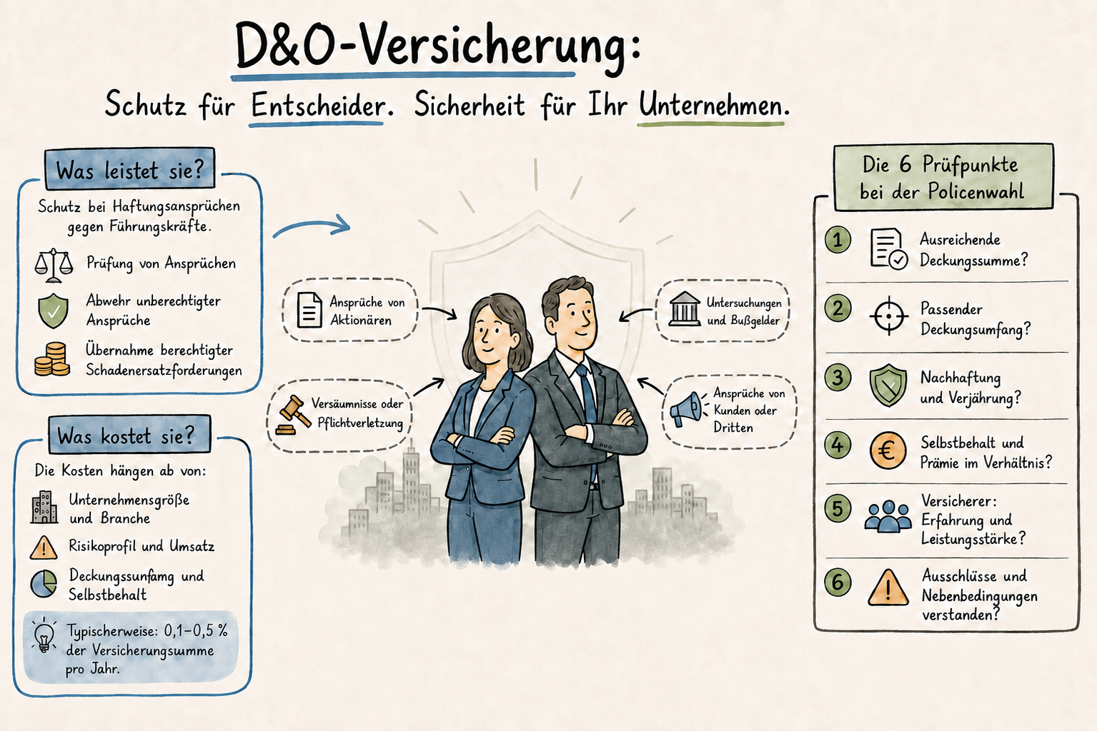 Grafik über D&O Versicherung